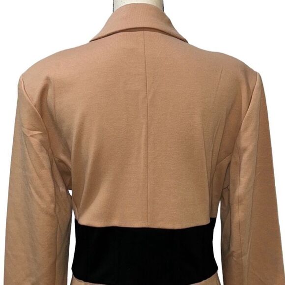 NY&Co Contrast Corset Waist Blazer - Picture 7 of 11